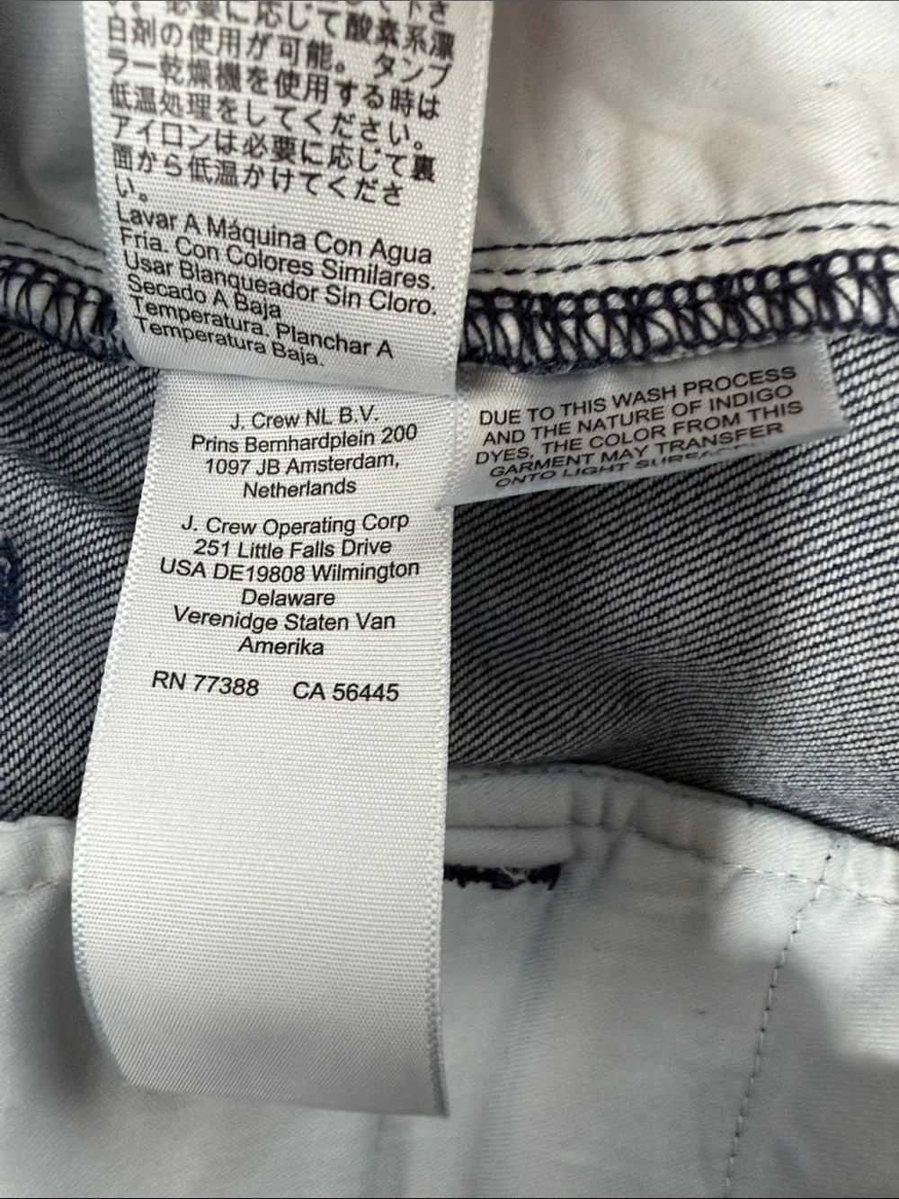J. Crew women’s wide leg -Leg trouser Jeans in Dark Blue